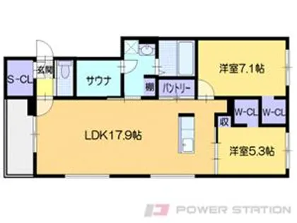 アレックスサーナズ【3階】の間取り