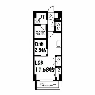AREX丸の内Ⅱ【2階】の間取り