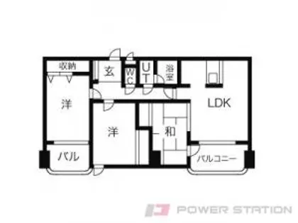 ハーバーライトビュー【3階】の間取り