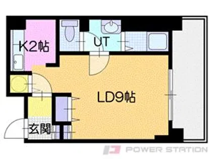 オタルベイサイドシティ7棟【6階】の間取り