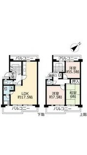 UR醍醐石田【0100412号室】の間取り