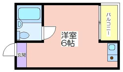 プレアール長居公園Ⅲ【2-E号室】の間取り