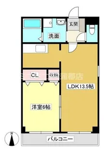 サンライズ三谷【201号室】の間取り