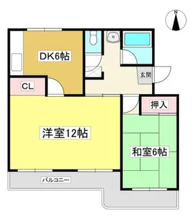 コーポ宮成【5-D号室】の間取り