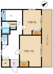 2Kの間取り画像