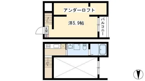 Vivienda名古屋【105号室】の間取り