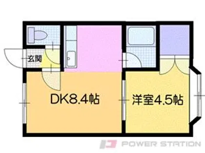 シャルマン末広【3階】の間取り