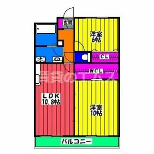 ルミエール板付【3階】の間取り