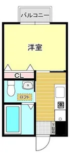 メゾン・ルベール A棟【2階】の間取り