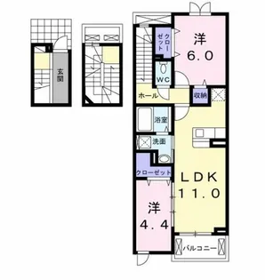 ポルトボヌールⅠ【3階】の間取り