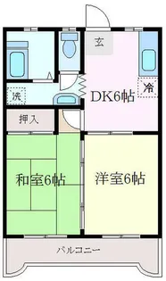 コーポ松栄【202号室】の間取り