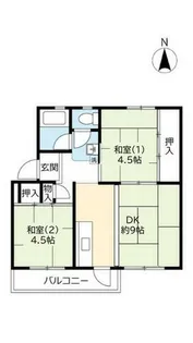 UR春木【0120401号室】の間取り