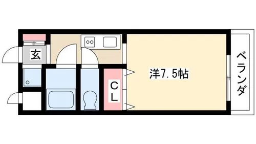 ロイヤル植田【2階】の間取り