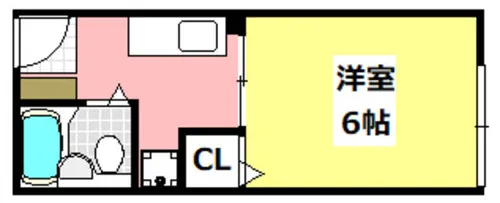 ハイツ和田【104号室】の間取り