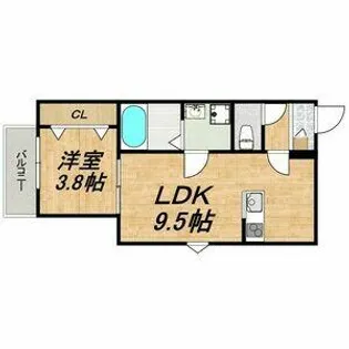 LECOCON中村【1階】の間取り