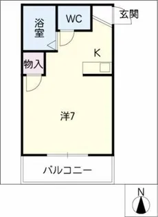 パストラル北山【1階】の間取り