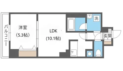 ビッグパレス南5条【9階】の間取り