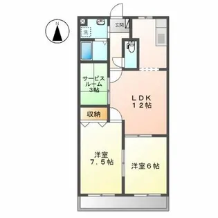 プリムローズ【2階】の間取り