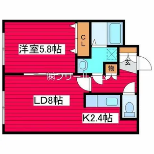 ノースパレス福住参番館【4階】の間取り