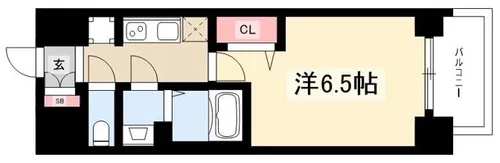 プレサンス広小路通 葵【0709号室】の間取り
