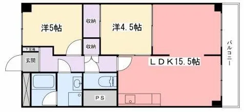 インタービレッジ坂田町【5階】の間取り