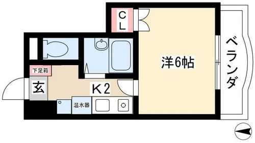 VIVIAN尾頭橋【6階】の間取り