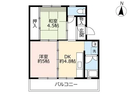 UR寝屋川【C550307号室】の間取り