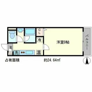 グランコスモ鴨川【5階】の間取り
