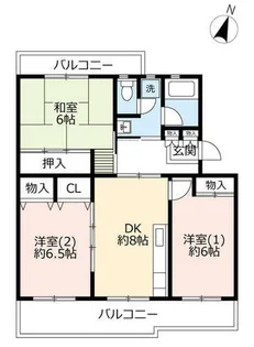 UR真美ヶ丘6丁目【0270303号室】の間取り