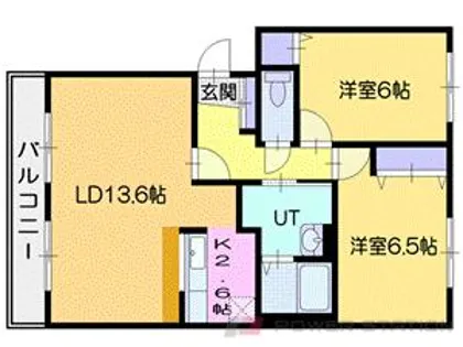 恵み野ハイム北【2階】の間取り