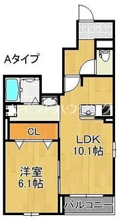 リヴェール弐番館【1階】の間取り