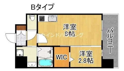 AXIA M-City大阪加賀屋【7階】の間取り