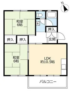 UR藤山台【3220202号室】の間取り