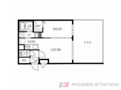 シティレジデンス南13条【1階】の間取り