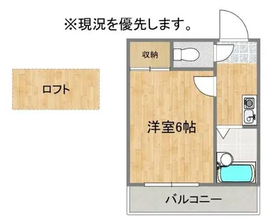 カンデオ折尾【204号室】の間取り