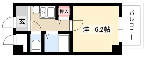 いのうビル【505号室】の間取り