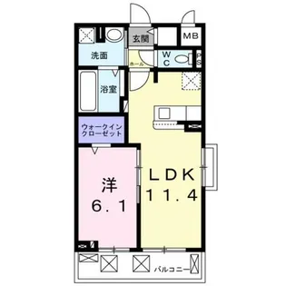 ベルソレイユ【2階】の間取り