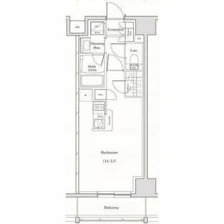 ザ・パークハビオ名古屋松原【1103号室】の間取り
