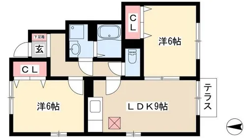 アレグリア B【1階】の間取り