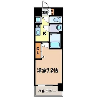 プレサンス名古屋グロウ【4階】の間取り
