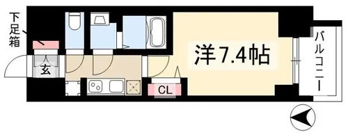 プレサンス桜通ベルノ【2階】の間取り