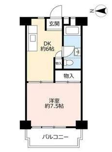 UR中丸【0010218号室】の間取り