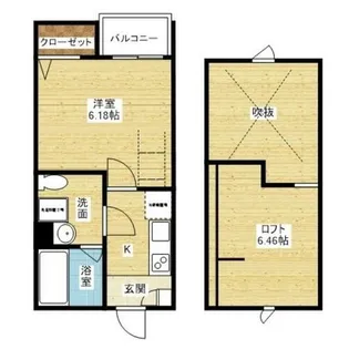 アクセル三津屋北【1階】の間取り