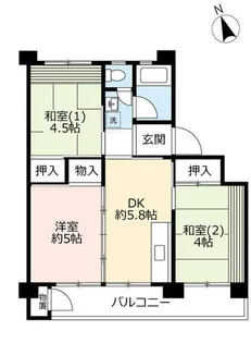 UR東豊中第二【1010304号室】の間取り