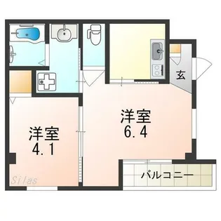 エヌエムトラントキャトフ【3階】の間取り