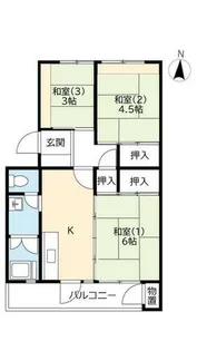 UR醍醐石田【0300601号室】の間取り