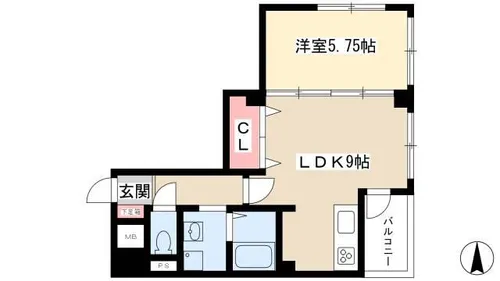 アーバンラックス今池【0204号室】の間取り