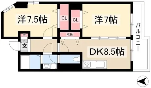 IDAKADAI BLG【1階】の間取り