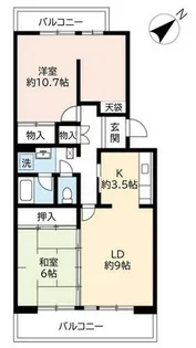 UR鈴の宮【0160405号室】の間取り