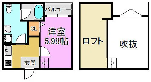ディオーナ・コサカ【2階】の間取り